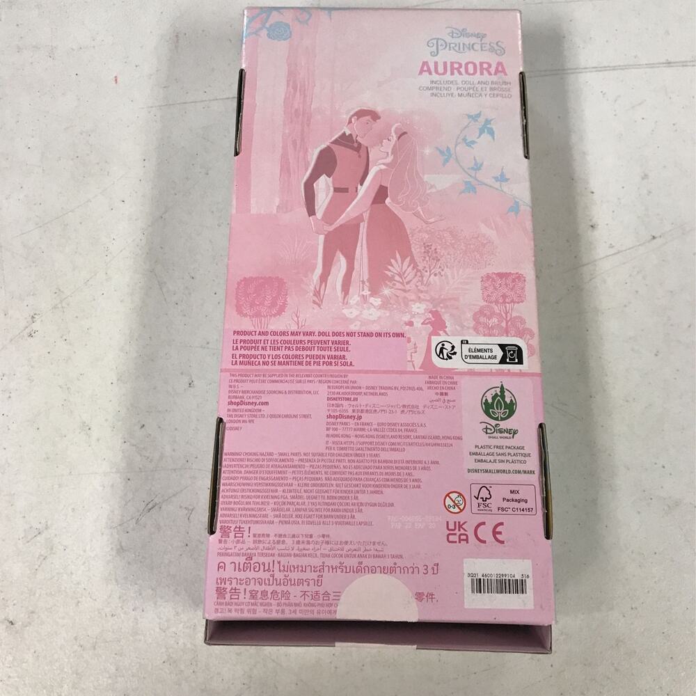 Disney Princess Aurora Sleeping Beauty Doll with Brush for Kids, 11.5" T… - Picture 2 of 4